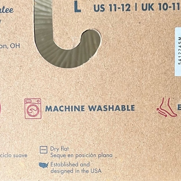 Dearfoams [Mens Large Size 11-12 - NWT] Black Memory Foam Slippers - Picture 11 of 12